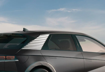 IONIQ 5 Dekorfolie, Sportstreifen, Weiß